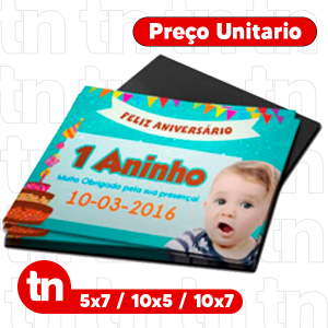Imã de Geladeira para aniversario Impressão Digital 5x7 4x0 Imã Total Corte Reto mínimo 10 peças